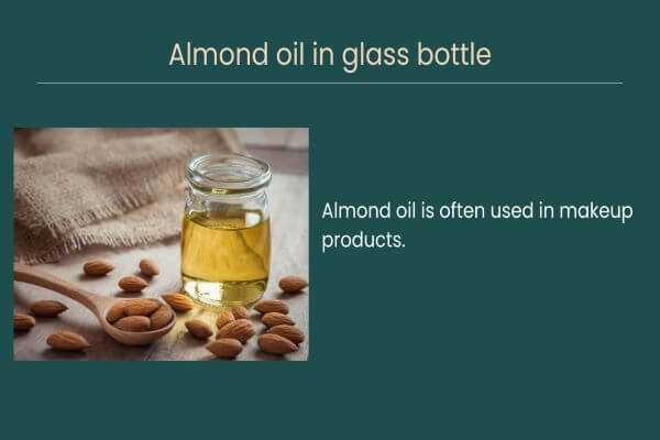 Almond oil, one of several comedogenic makeup ingredients