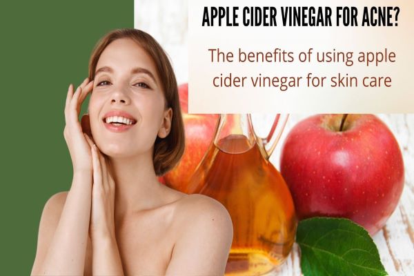 featured image on apple cider on acne and skin benefits
