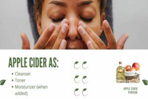 skincare routine for apple cider vinegar